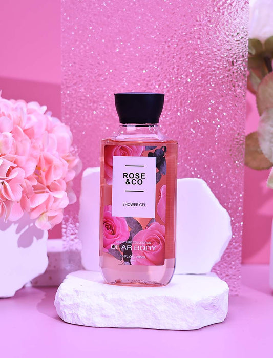 ROSE & CO SHOWER GEL 10FL OZ / 295 ML