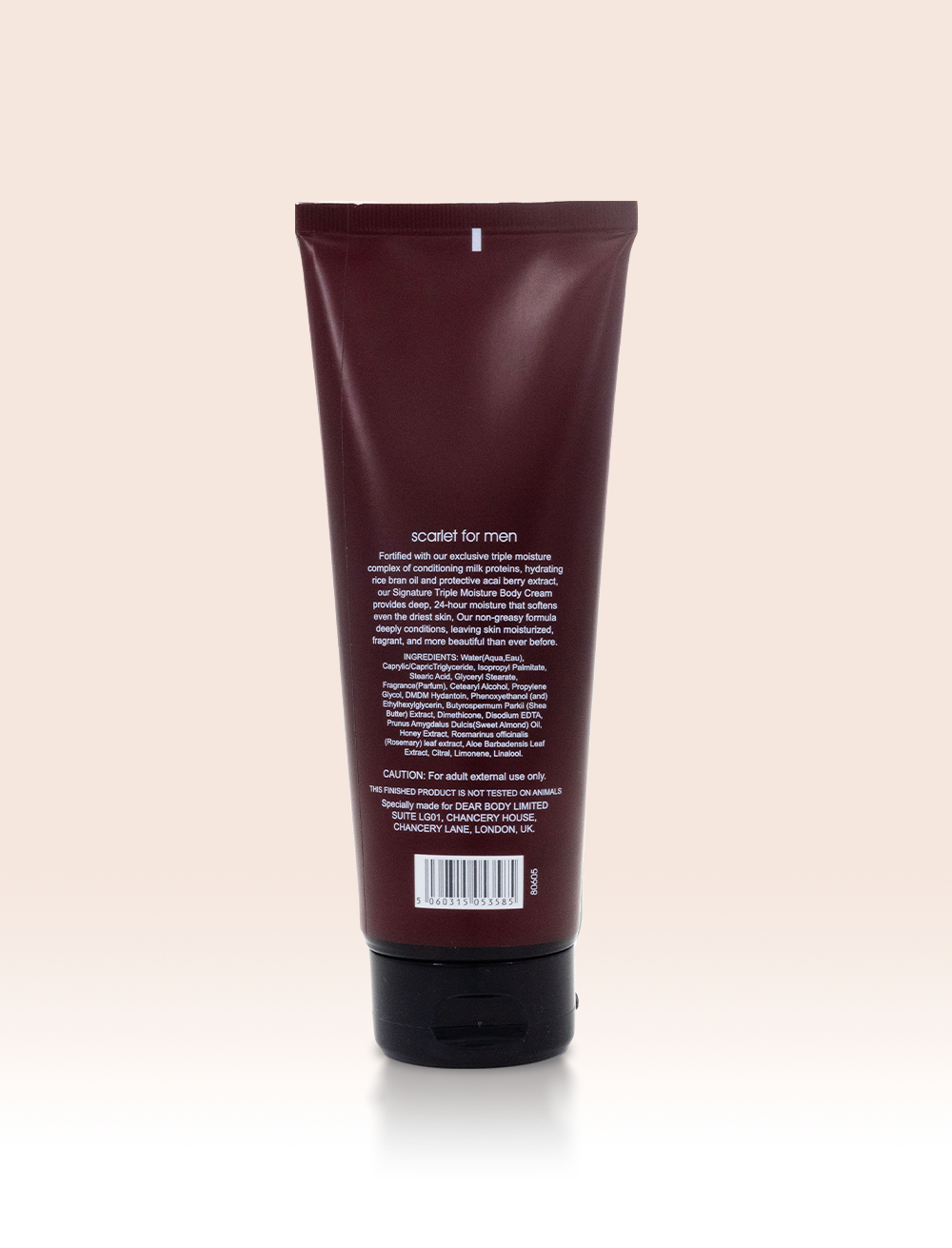 SCARLET FOR MEN BODY CREAM 8FL OZ / 226g
