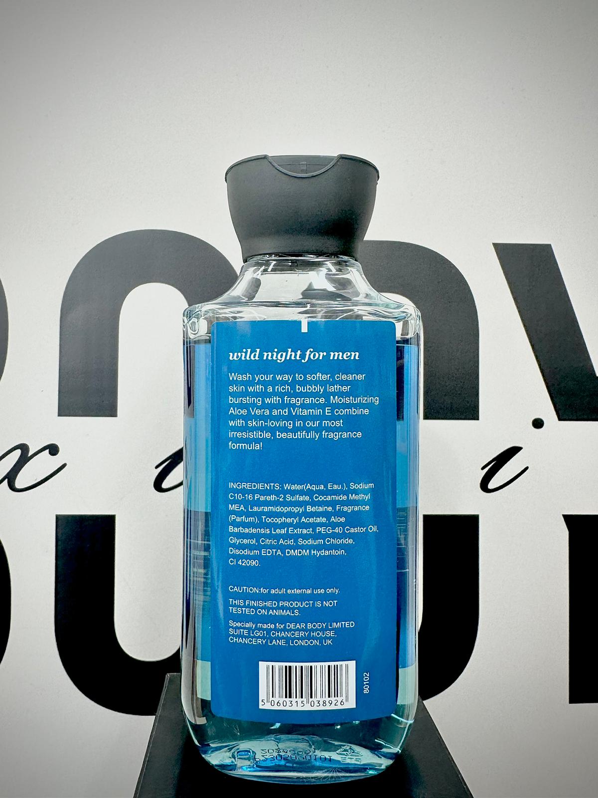 WILD NIGHTS FOR MEN SHOWER GEL 10FL OZ / 295 ML