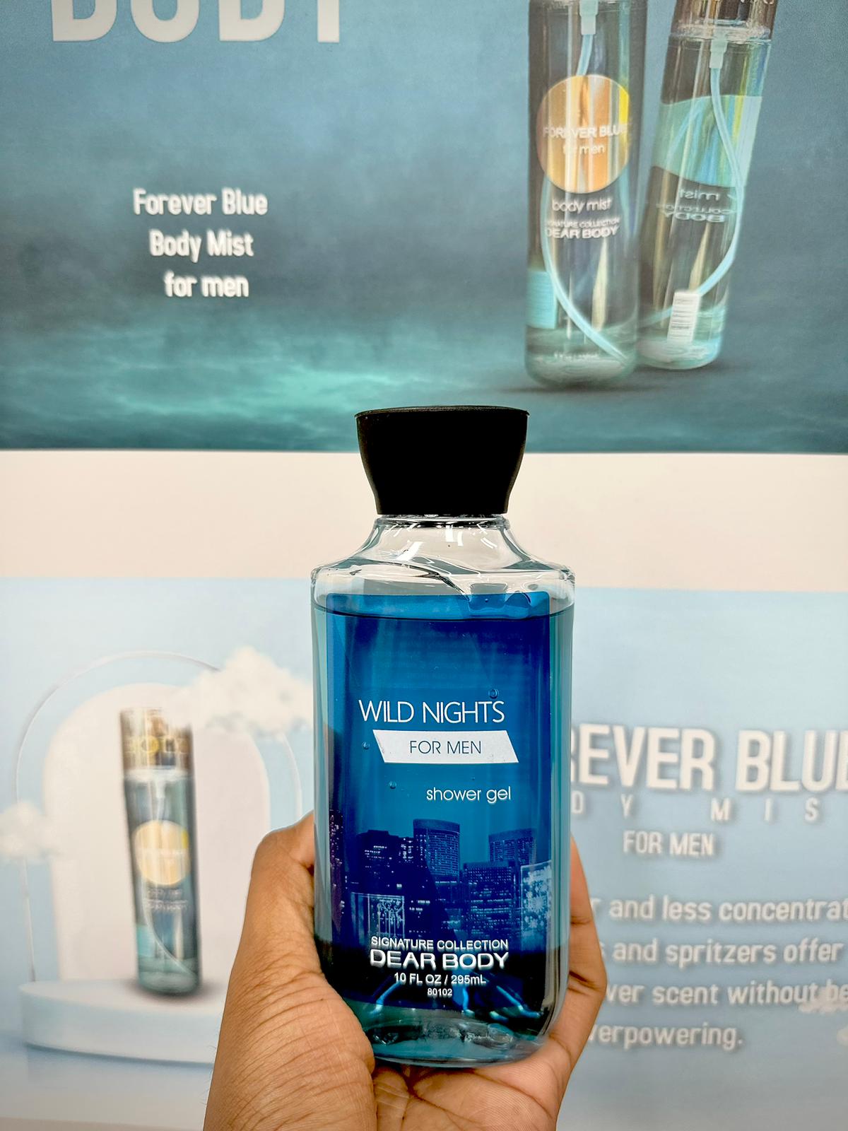 WILD NIGHTS FOR MEN SHOWER GEL 10FL OZ / 295 ML