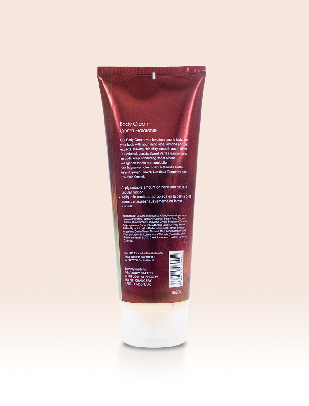 SWEET VANILLA BODY CREAM 8FL OZ / 226g