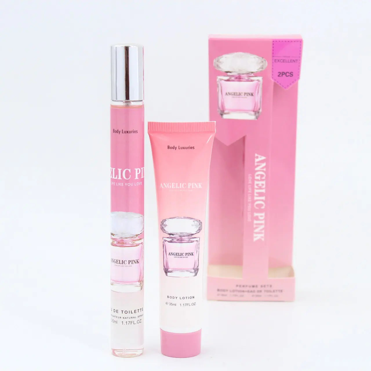 ANGELIC PINK GIFT SET (35 ML BODY LOTION + 35 ML EAD DE TOILETTE)