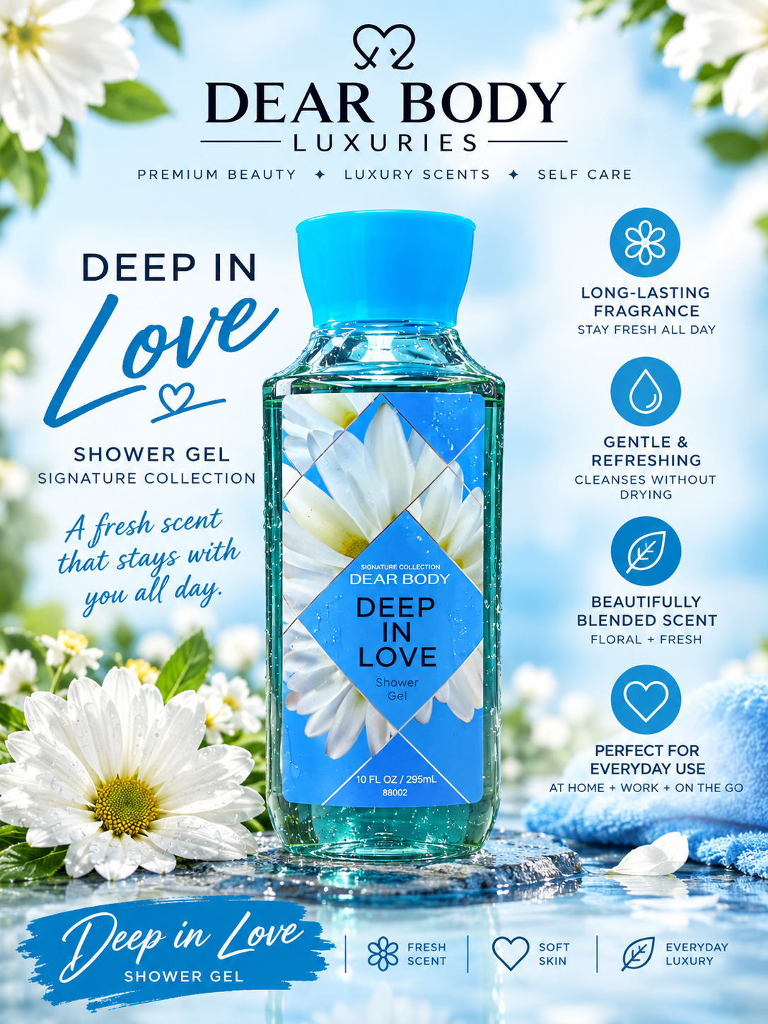 DEEP IN LOVE SHOWER GEL 10FL OZ / 295 ML