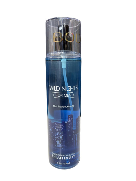 Wild Nights Body Mist For Men By Dear Body Luxuries | 8 Fl Oz